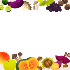 フレーム・秋の味覚