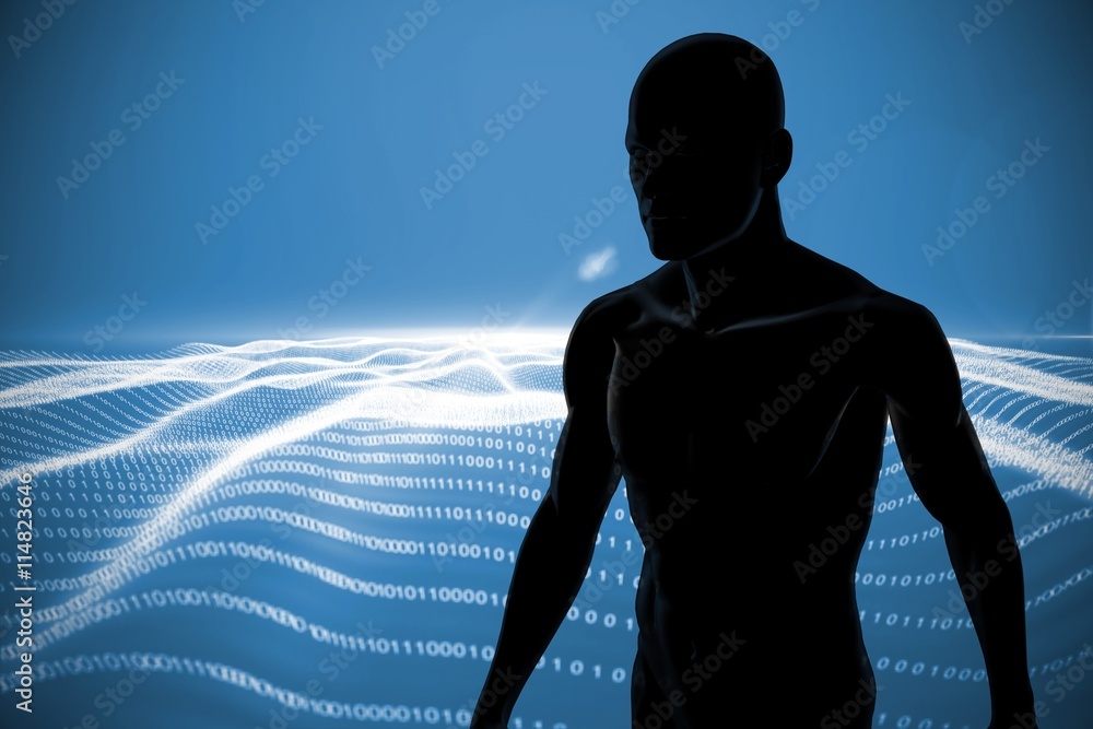 Poster composite image of image of a black character