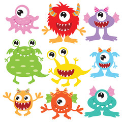 Cute monster vector illustration   © primus44