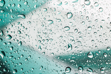 natural water drop on glass,water drops background