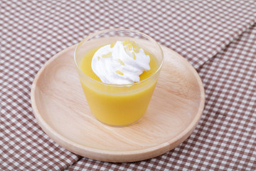 Obraz na płótnie Canvas Mango pudding,Thai dessert