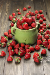 Strawberries in basket