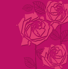 Seamless pattern with flowers rose floral  background