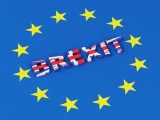 3d United Kingdom and European Union. Brexit