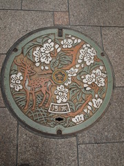 奈良のマンホールの蓋