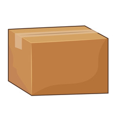 Cardboard box isolated illustration