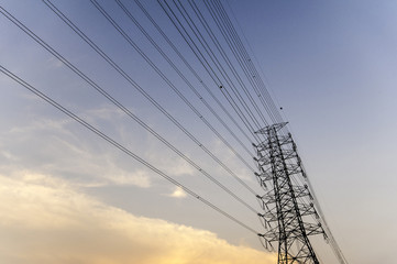 Posted electric evening sky.