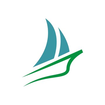 Logo Yacht transportation sailboat