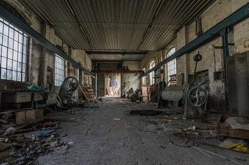 maschinenhalle in werkstatt