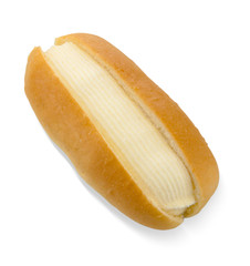 bread on a white background