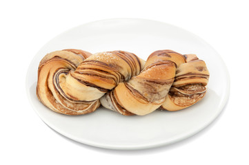 bread on a white background