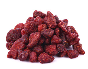 Strawberry dry isolated on white background