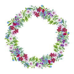 Decorative floral frame