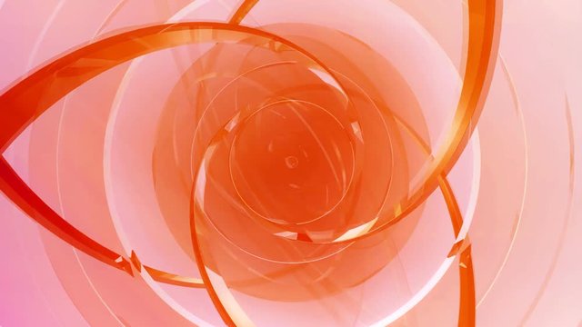 Background of rotating translucent pink disks