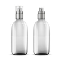white shampoo bottle isolated on white