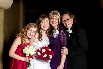 Bride With Her Family