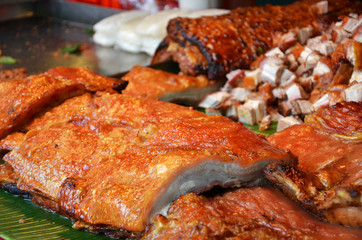 Roasted Pork in Market