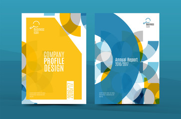 Colorful fresh business A4 cover template - flyer, brochure, book magazine and annual report