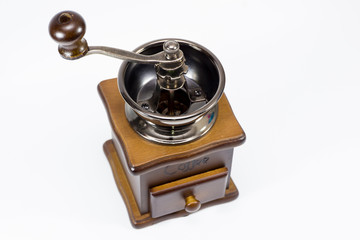Coffee grinder isolated.