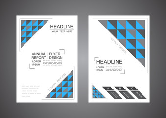 geometric triangle flyer