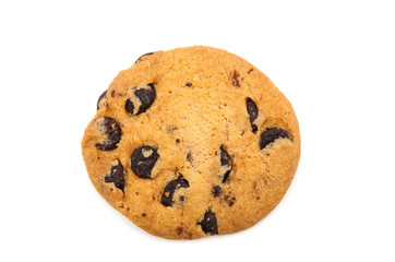 Chocolate Chip Cookie isolated on white