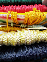 Roll of Colorful rope  for selling in the store