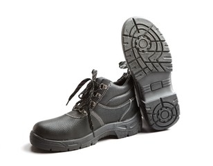 Black working boots