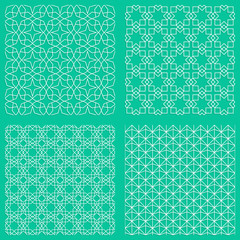 Abstract seamless traditional islamic patterns