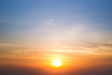 Beautiful morning sun light a long the sea background.