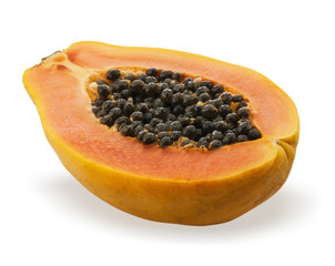 Papaya isolated on white background
