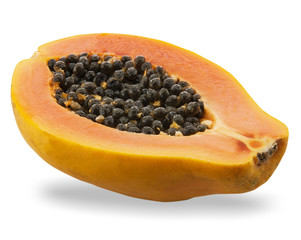Papaya isolated on white background