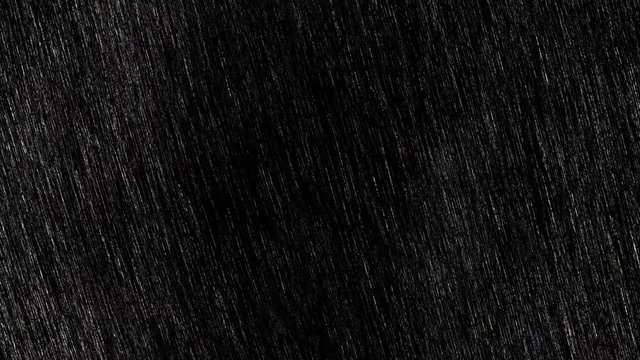 Falling raindrops footage animation in realtime on black background, black and white luminance matte, seamlessly looped rain animation, perfect for film, digital composition, projection mapping