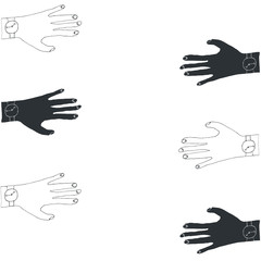 Hand drawn arms for cover template

