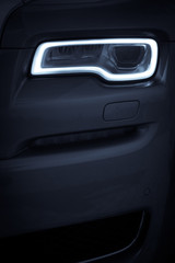 Fototapeta na wymiar Car LED headlights