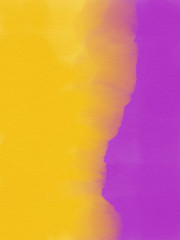 Abstract Watercolor Background - Purple and Yellow