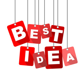 best idea, red vector best idea, flat vector best idea, background best idea