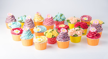 cupcake. Delicious cupcakes. Colorful cupcakes. swirl cupcake.