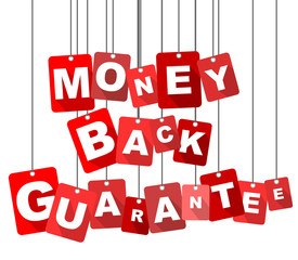 Obraz na płótnie Canvas money back guarantee, red vector money back guarantee, flat vector money back guarantee, background money back guarantee