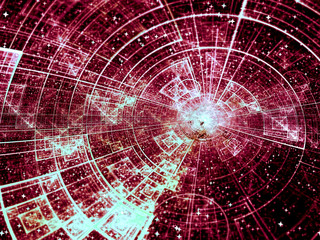 Abstract cosmos fractal - digitally generated image