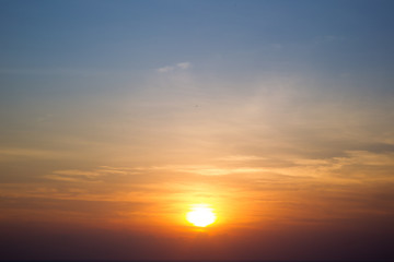 Naklejka na ściany i meble View of morning sun background.