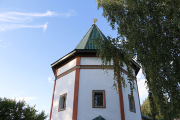 Beautiful chirch and blue sky in a nice day