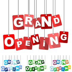 grand opening, red vector grand opening, flat vector grand opening, background grand opening