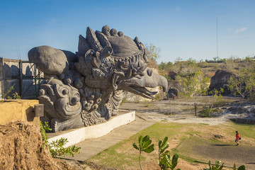 Garuda statue in GWK cultural park Bali Indonesia 
