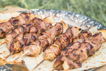 Lamb skewers home made