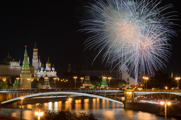 Naklejka premium Салют в Москве