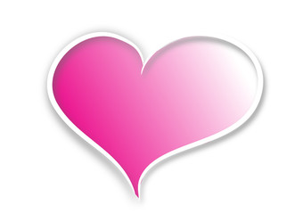 Pink modern heart