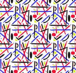 Seamless pattern with graphic element
