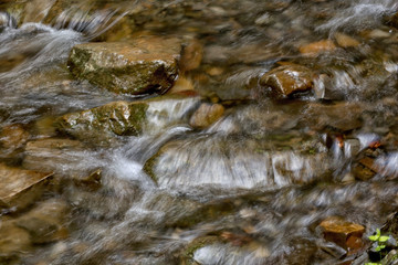 Magnificent mountain river, close up