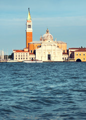 Fototapeta na wymiar The church and monastery at San Giorgio Maggiore in Venice