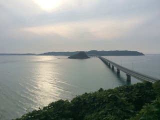 Fototapeta na wymiar 夕方の角島